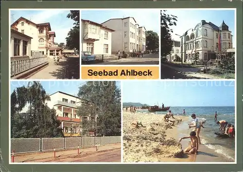 Ahlbeck Ostseebad Konsum Moebelhaus FDGB Erholungsheim Ferienheim Strand Kat. Heringsdorf Insel Usedom