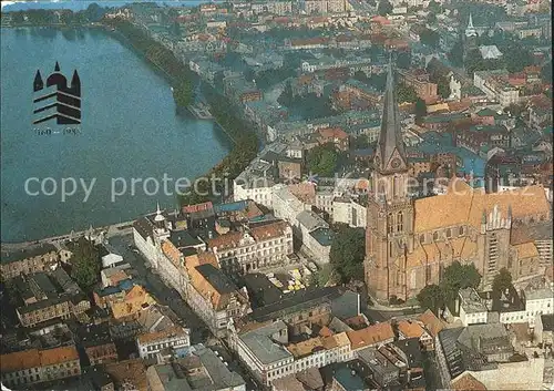 Schwerin Mecklenburg Altstadt Kirche Fliegeraufnahme Kat. Schwerin