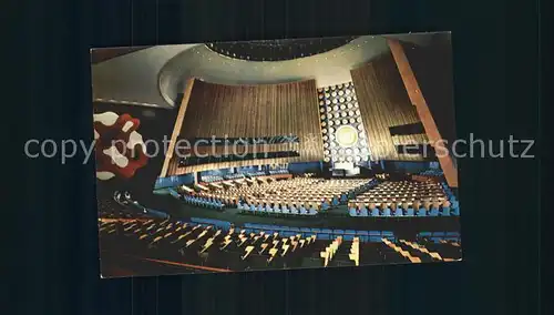 New York City United Nations General Assembly Hall / New York /