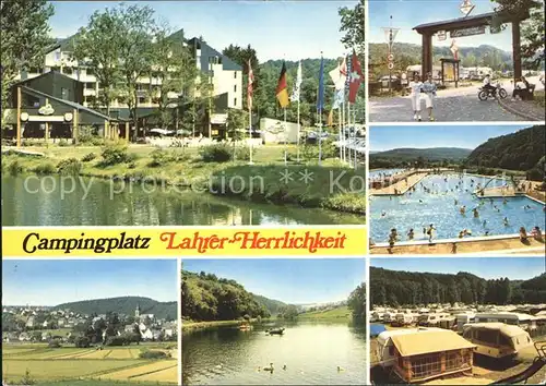 Oberlahr Westerwald Camping Lahrer Herrlichkeit Schwimmbad  Kat. Oberlahr