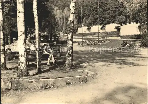 Gosswitz Saalfeld Bungalows DGB  Erholungsheim Aktivist Kat. Unterwellenborn