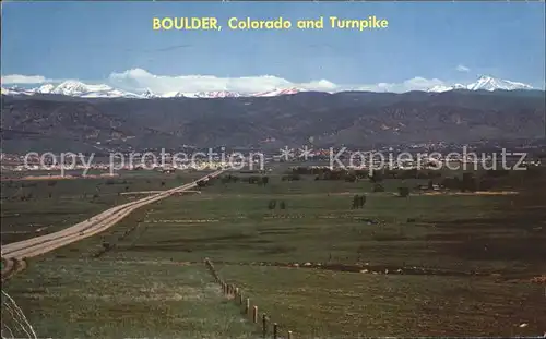 Boulder Colorado Turnpike Arapahoe Range  Kat. Boulder
