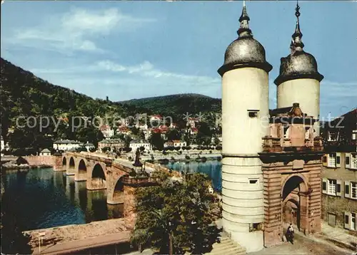 Heidelberg Neckar Alte Bruecke Kat. Heidelberg