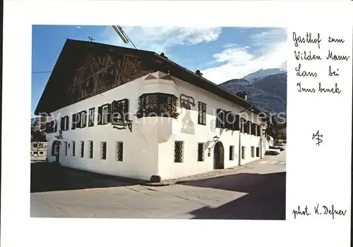 Lans Tirol Gasthof Wilder Mann Kat. Lans