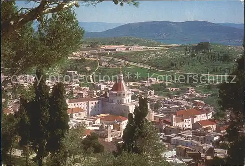 Nazareth Israel Gesamtansicht mit Neuer Kirche Kat. Nazareth Illit