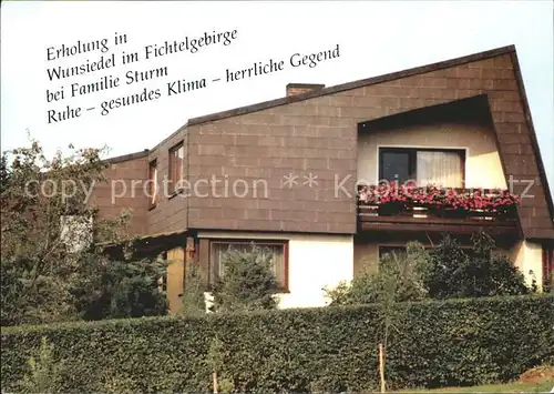 Wunsiedel Gasthaus Sturm Kat. Wunsiedel