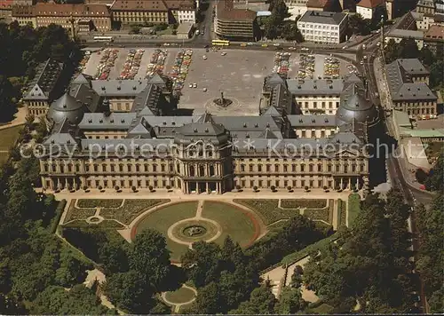 Wuerzburg Residenz Barock Park Fliegeraufnahme Kat. Wuerzburg