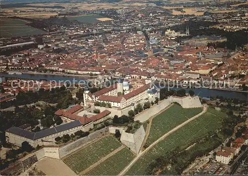 Wuerzburg Schloss Fliegeraufnahme Kat. Wuerzburg