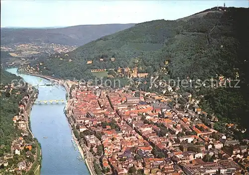 Heidelberg Neckar Fliegeraufnahme Kat. Heidelberg