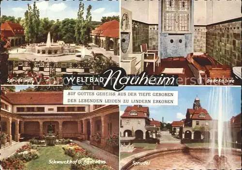 Bad Nauheim Sprudelhof Badekabine Sprudel Schmuckhof Badehaus Kat. Bad Nauheim