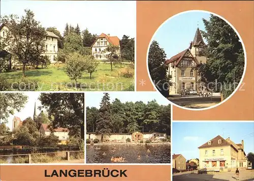 Langebrueck Feierabendheim Albert Schweitzer Lindenhof Teilansicht Waldbad Kat. Dresden