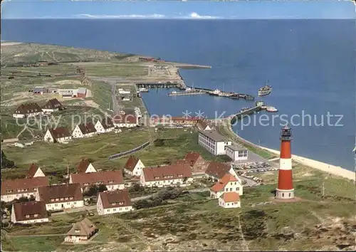 Hoernum Sylt Hafen Leuchtturm Fliegeraufnahme Kat. Hoernum (Sylt)