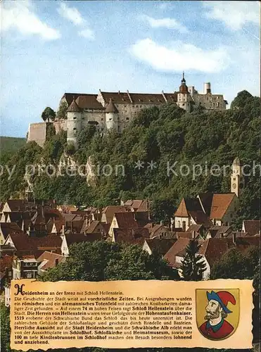 Heidenheim Brenz mit Schloss Hellenstein Kat. Heidenheim an der Brenz