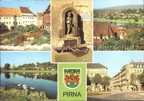 Pirna Markt Erlenpeterbrunnen Copitz Karl Marx Strasse Kat. Pirna