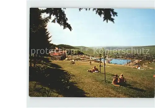 Leiwen Trier Saarburg Freibad Zummethoehe Kat. Leiwen