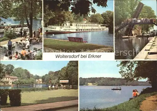 Woltersdorf Erkner HOG  Strand  Cafe Schleuse Flakensee Kat. Woltersdorf Erkner