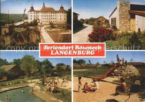 Langenburg Wuerttemberg Spielplatz  Kat. Langenburg