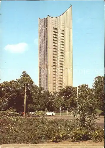 Leipzig Hochhaus Karl  Marx  Universitaet Kat. Leipzig