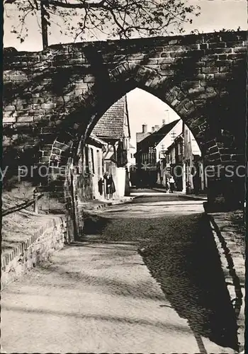 Tangermuende Alte Winkel Stadtmauer  Kat. Tangermuende