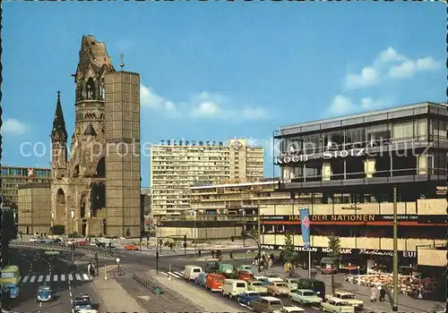 Berlin Kaiser Wilhelm Gedaechtniskirche DOB Hochhaus  Kat. Berlin