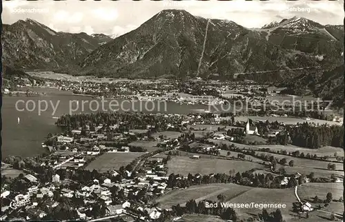 Bad Wiessee Tegernsee Alpenpanorama Fliegeraufnahme Kat. Bad Wiessee