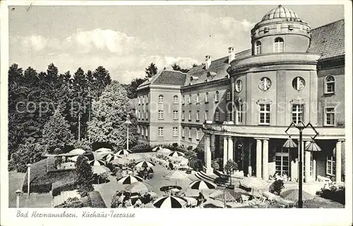 Bad Hermannsborn Kurhaus Terrasse Kat. Bad Driburg