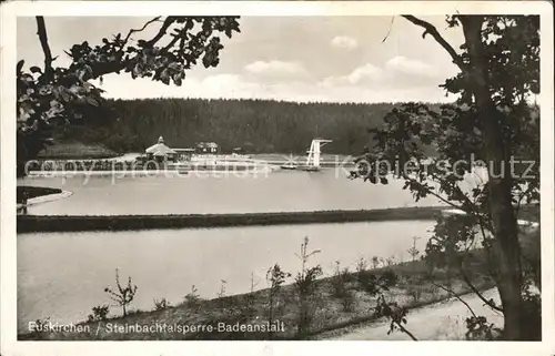 Euskirchen Steinbachtalsperre Badeanstalt Kat. Euskirchen