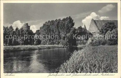 Luechow Dannenberg Jeetzelpartie Johanniskirche Amtsturm Kat. Luechow (Wendland)