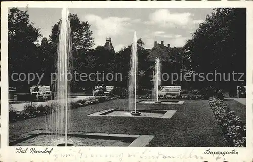 Bad Nenndorf Sonnengarten Wasserspiele Fontaene Kat. Bad Nenndorf