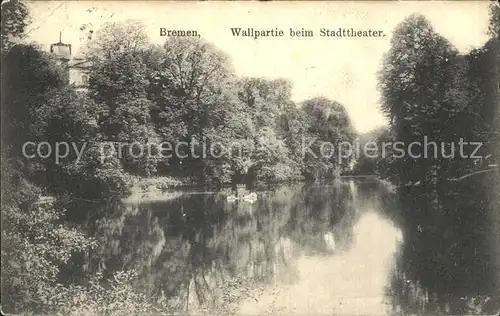 Bremen Wallpartie beim Stadttheater Kat. Bremen