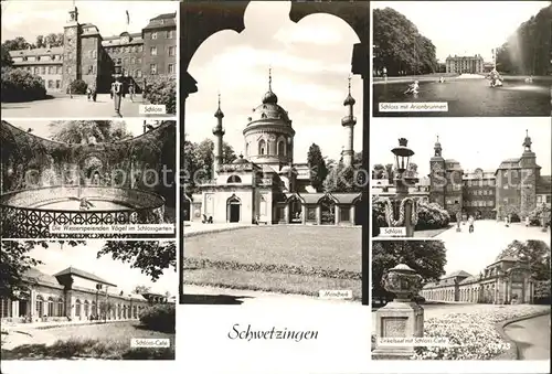 Schwetzingen Schloss Wasserspeiende Voegel Schlossgarten Cafe Moschee Arionbrunnen Zirkelsaal Kat. Schwetzingen