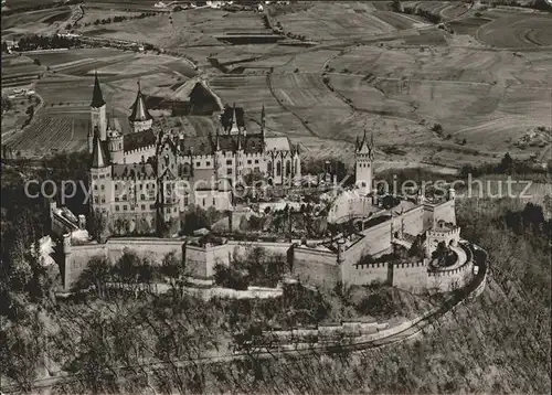 Burg Hohenzollern Fliegeraufnahme Kat. Bisingen