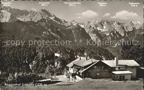 Garmisch Partenkirchen Berggasthof Eckbauer Kat. Garmisch Partenkirchen