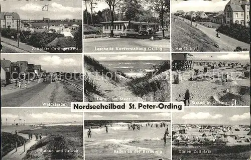 St Peter Ording Kurverwaltung Strand Waldstrasse Camping Kat. Sankt Peter Ording
