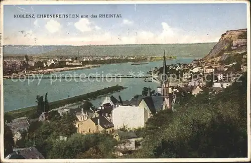 Koblenz Rhein Ehrenbreitstein Rheintal Kat. Koblenz