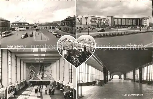 Heidelberg Neckar Bahnhof Kat. Heidelberg