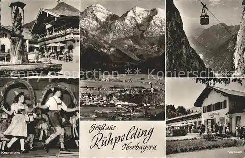 Ruhpolding Rauschbergbahn Kurhaus Kronentanz Kat. Ruhpolding