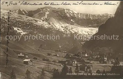 Melchtal Rothorn und Glockhaus Kat. Melchtal