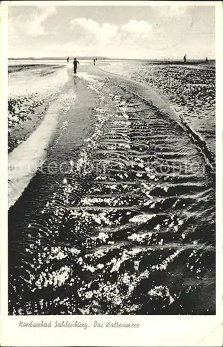 Sahlenburg Wattenmeer Nordseebad Kat. Cuxhaven