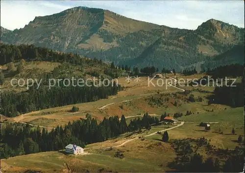 Steibis Schullandheim Alpe Hohenegg Allgaeuer Alpen Fliegeaufnahme Kat. Oberstaufen