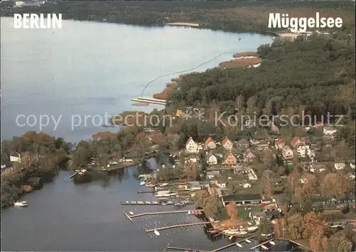 Mueggelsee Hafen Fliegeraufnahme Kat. Berlin