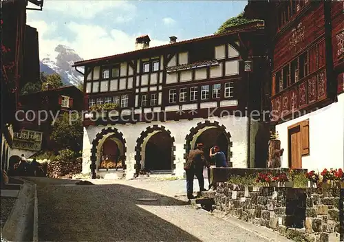 Werdenberg Hauptplatz mit Margelkopf Kat. Werdenberg