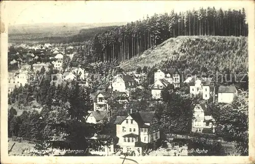 Finsterbergen Blick von Knauss Ruhe Kat. Finsterbergen Thueringer Wald