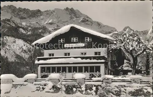 Garmisch Partenkirchen Berggasthof und Hotel Forsthaus Graseck Kat. Garmisch Partenkirchen