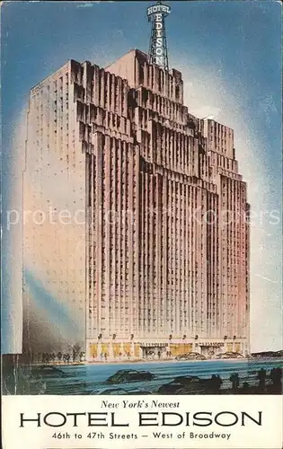 New York City Hotel Edison / New York /