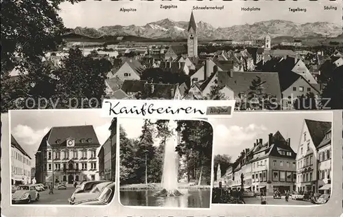 Kaufbeuren Total Rathaus Jordananlagen und Weberhaus Kat. Kaufbeuren