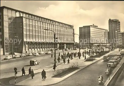 Leipzig Georgiring mit Hauptpost und Hotel Deutschland Kat. Leipzig