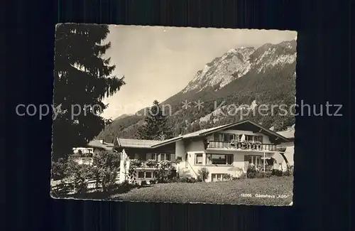 Oberstdorf Gaestehaus Koelbl Kat. Oberstdorf