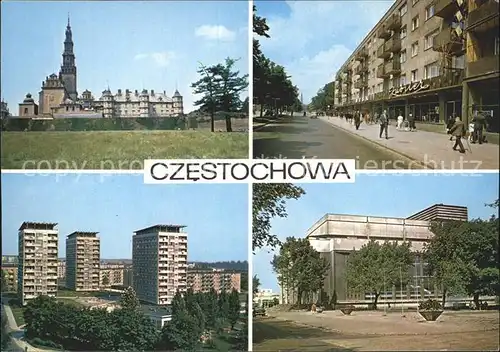 Czestochowa Schlesien Klasztor na Jasnej Gorze Aleja NMP Osiedle mieszkaniowe Tysiaclecia Gmach Filharmonii Kat. Tschenstochau