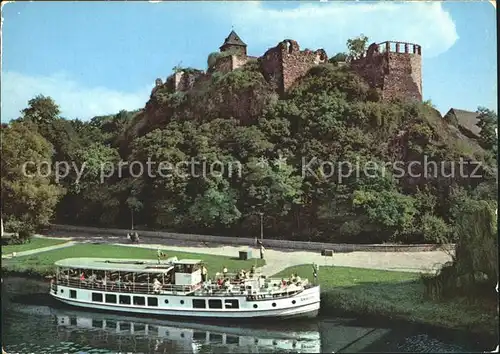 Halle Saale Burg Giebichenstein Ausflugsdampfer Kat. Halle